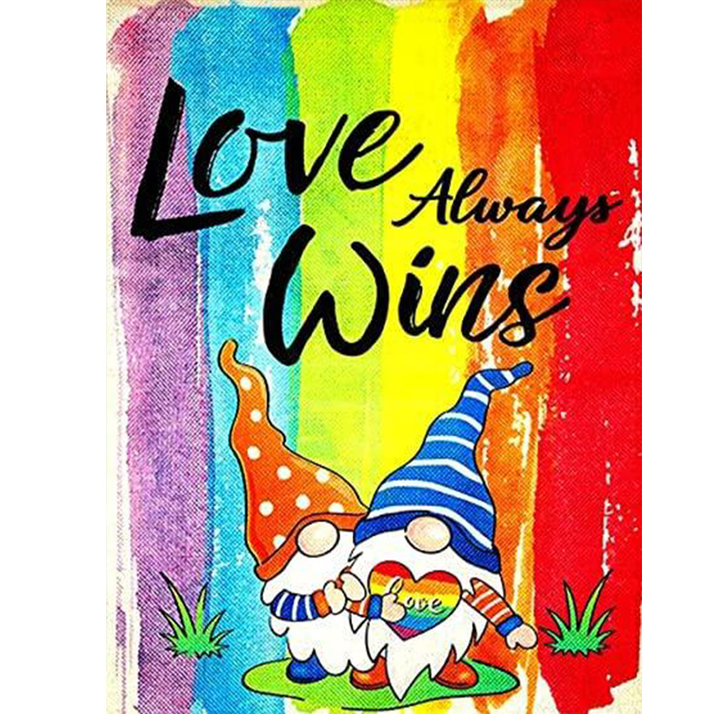 

Rainbow Gnome - Round Drill Diamond Painting - 30*40CM, 501 Original