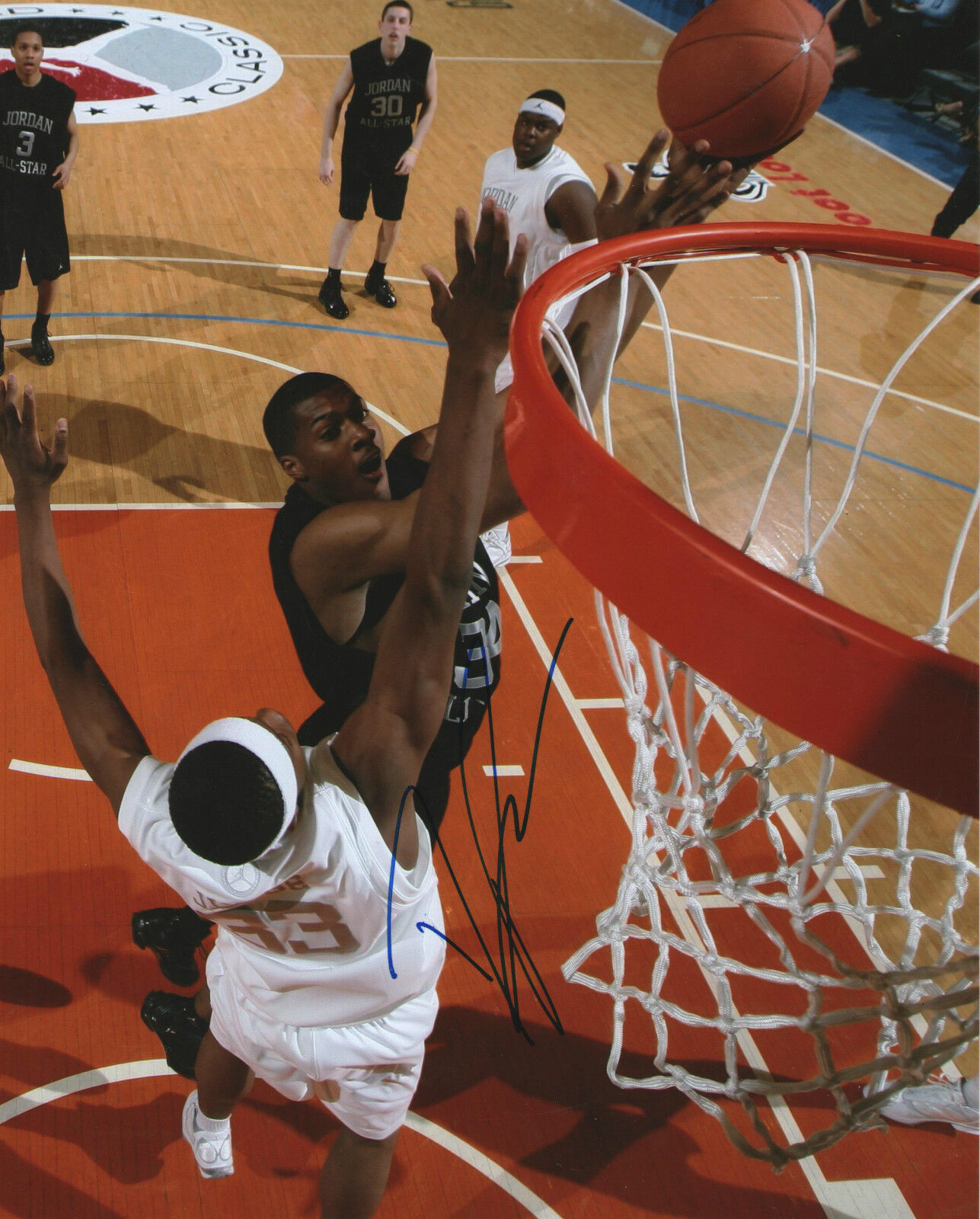 Derrick Favors *UTAH JAZZ* Signed 8x10 Photo Poster painting D1 COA GFA