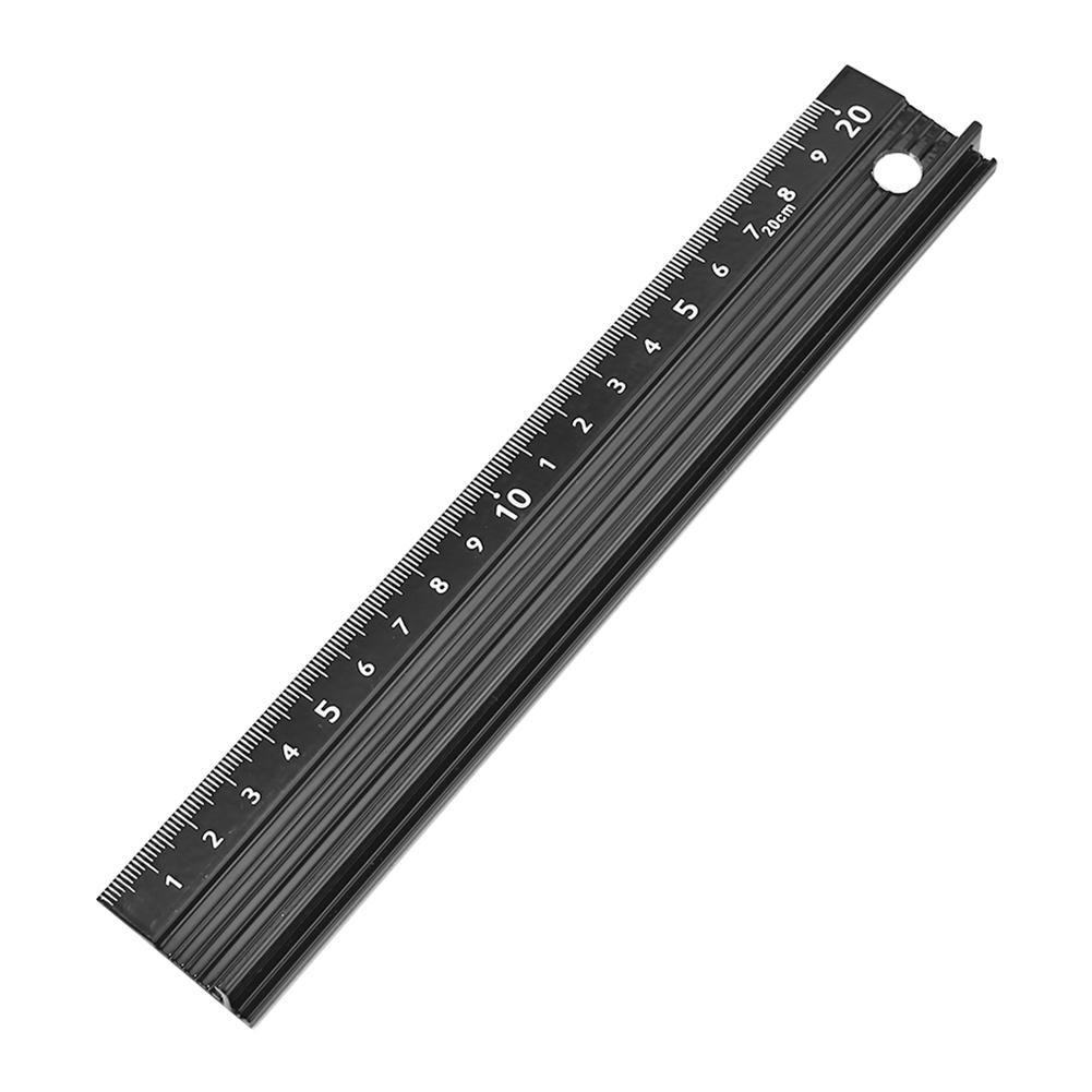 

Multi-function Aluminum Alloy Hand Protective Ruler Non-slip Straight Ruler, 501 Original