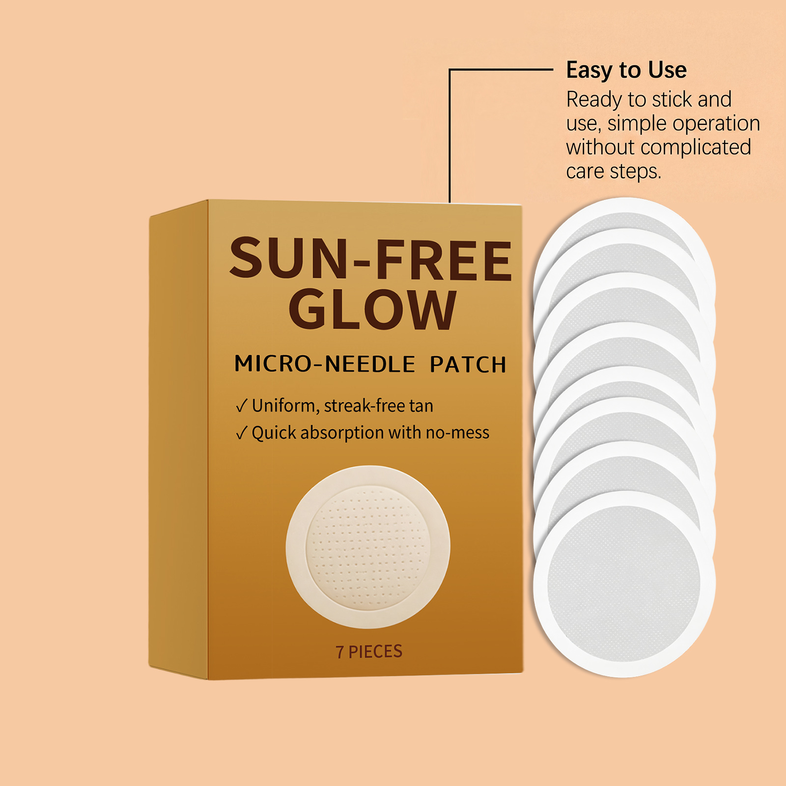 Tanning patch skincare product