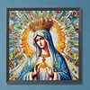 Diamond Painting-DIY Full Round Drill Stained Glass Art Madonna