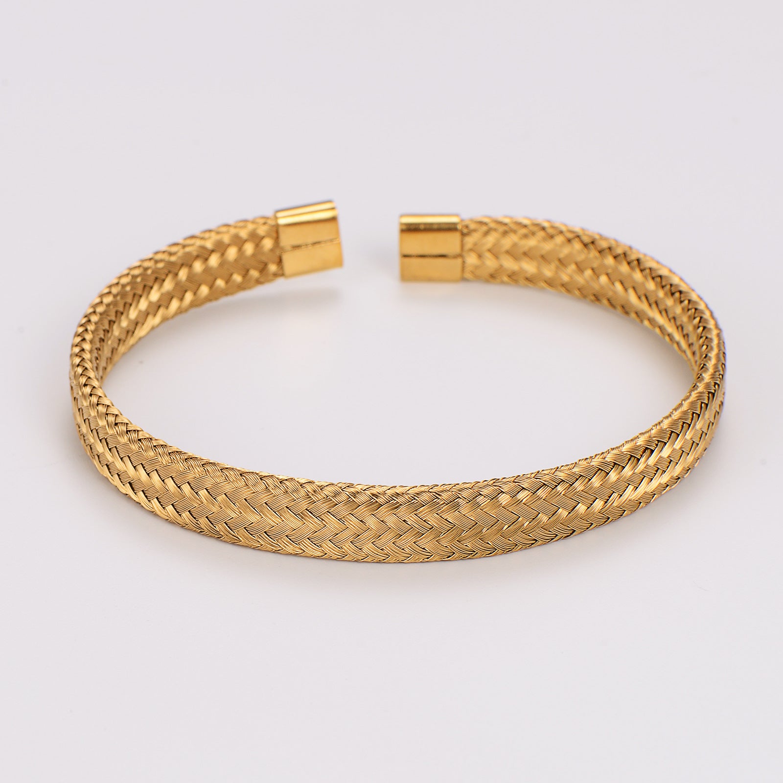 Fashion Circle Stainless Steel Electroplating Bangles