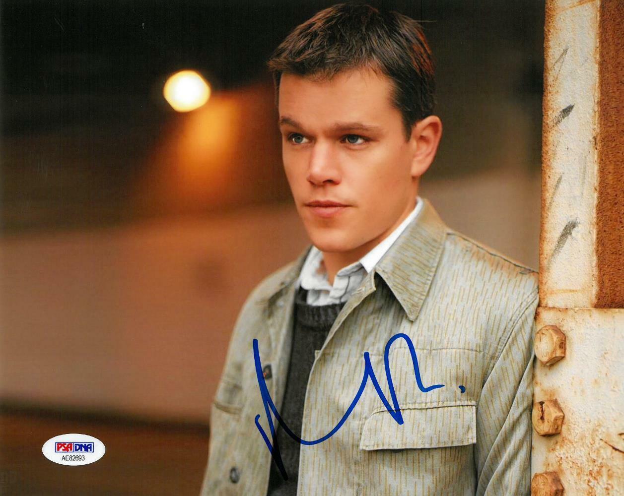 Matt Damon Signed Authentic Autographed 8x10 Photo Poster painting PSA/DNA #AE82693
