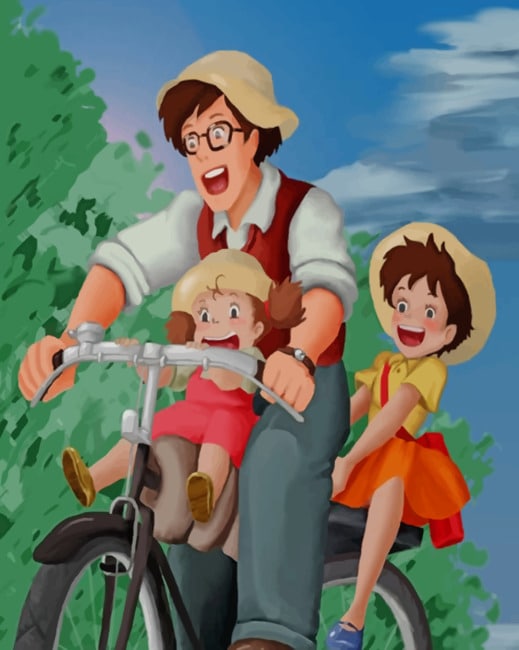 

Mei And Her Little Family – Paint By Numbers - 40*50CM, 501 Original