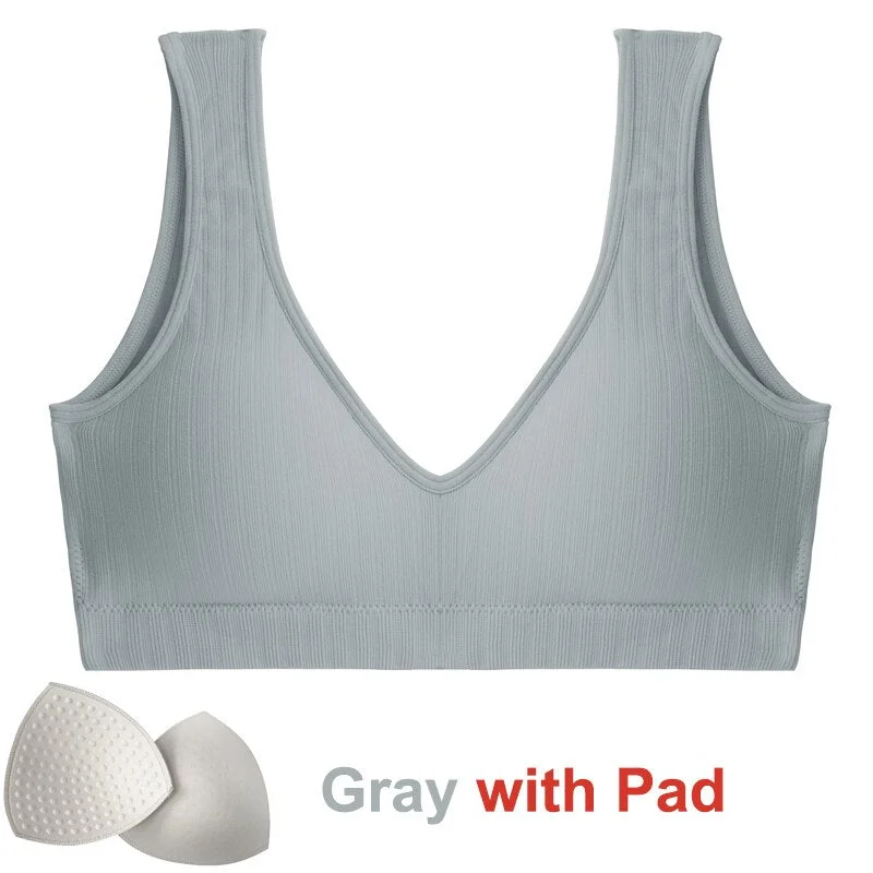 Women Crop Top Sexy Push Up Brassiere Tube Tops Seamless Bra Tank Top Bralette Lingerie for Female Underwear Backless Intimates