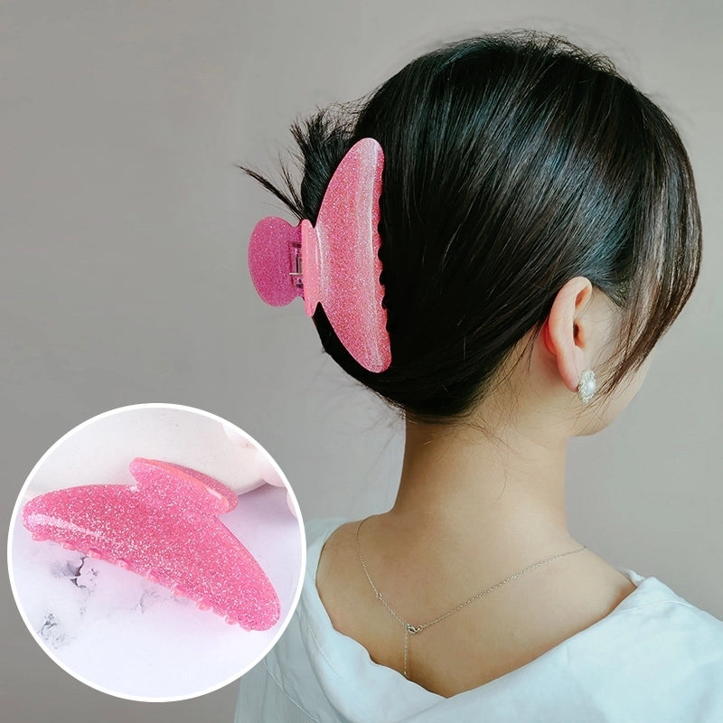 Women's Casual Minimalist Solid Color Arylic Stoving Varnish Hair Claws