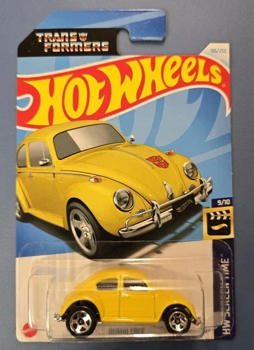 Dronehint Hot Wheels Screen Time VW Beetle Transformers Bumblebee Mainline Yellow 2024 Toy