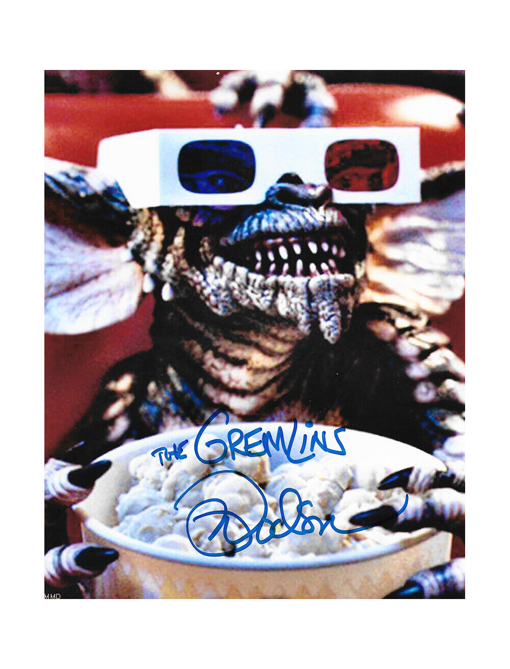 8x10 Gremlins Print Signed by Mark Dodson 100% Authentic + COA