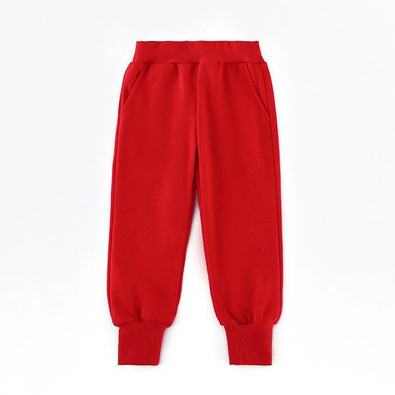 2-8T Toddler Kid Baby Boy Girl Clothes Spring Autumn Sport Pants Casual Fitness Workout Sweatpants Candy Color Trousers