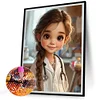 Diamond Painting -DIY Round Drill Doctor Girl