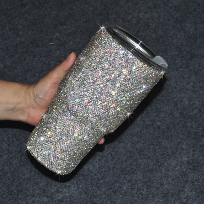 Car Cups - Silver 30 oz