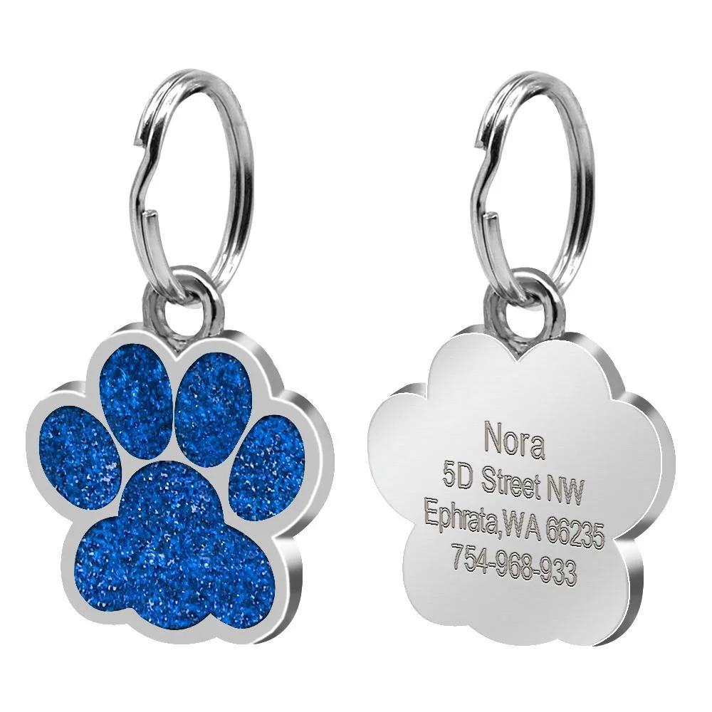 Custom Name Personalized Engraved Dogs Cat ID Tags-VESSFUL