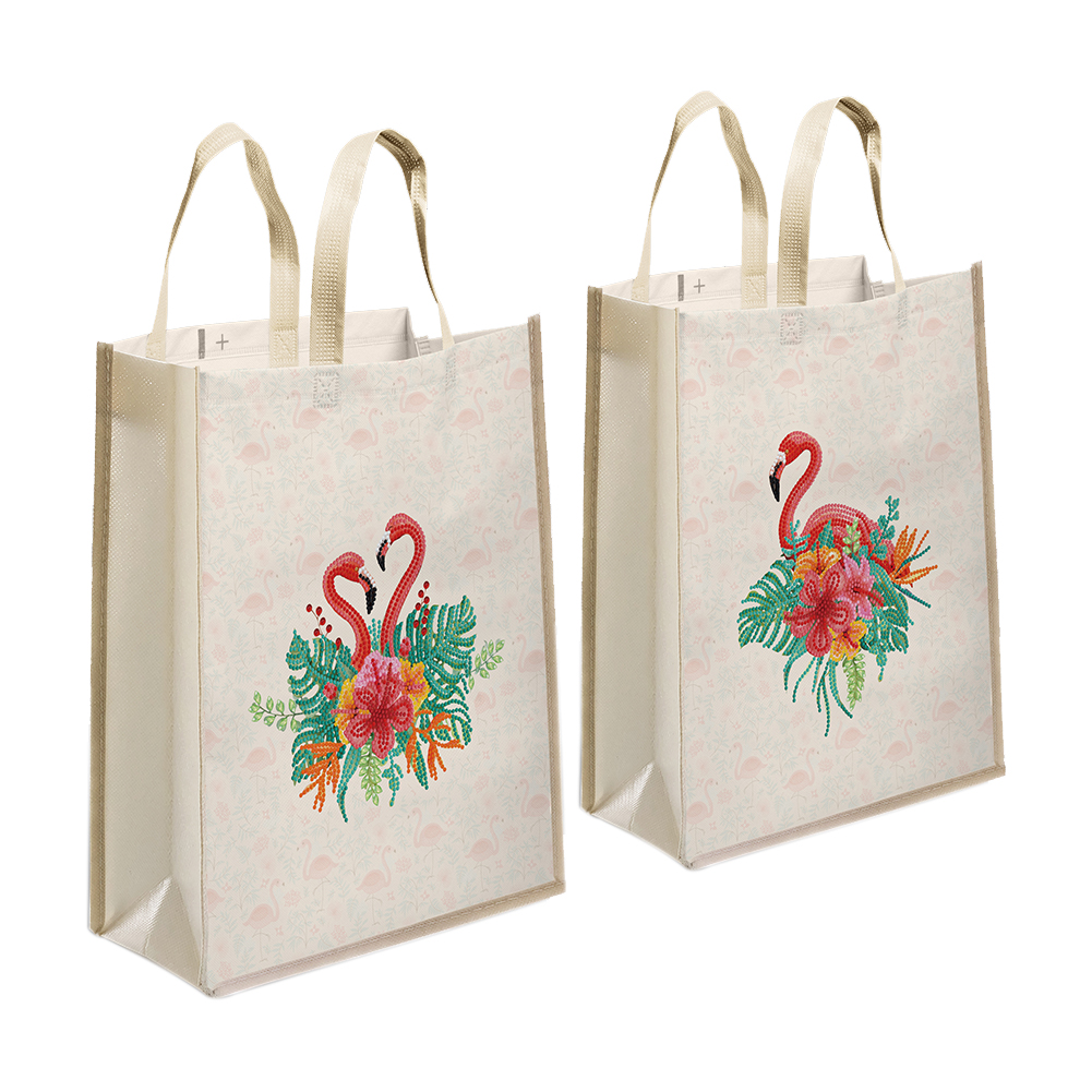 

2x DIY Diamond Painting Handbag Eco-friendly Shopping Tote (HBD20 Bird), 501 Original