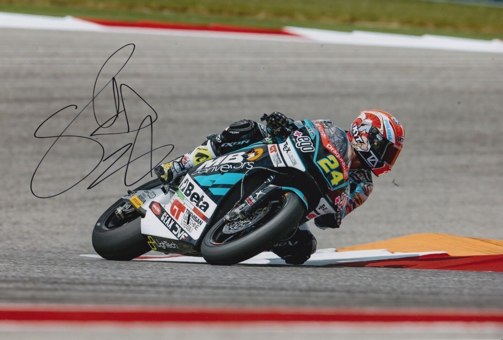 Simone Corsi Hand Signed Speed Up Racing 2017 12x8 Photo Poster painting Moto2 MotoGP 4.