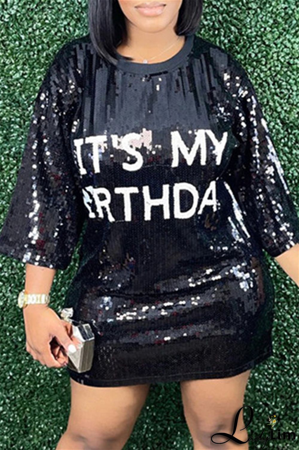 Stripe Fashion Casual Patchwork Sequins O Neck A Line Dresses