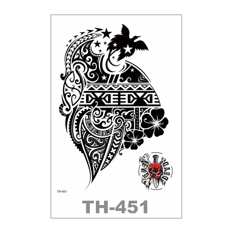 SDRAWING Temporary Tattoo For Women Sexy Tattoo Stickers Body Art Tattoo Chest Stickers Arm Tattoo Men Fashionable Fake Tatoo Cool Tattoo