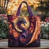 Wild Dragon Quilted Tote  Bag🔥All items are shipped in a default size of 15x14 inches.