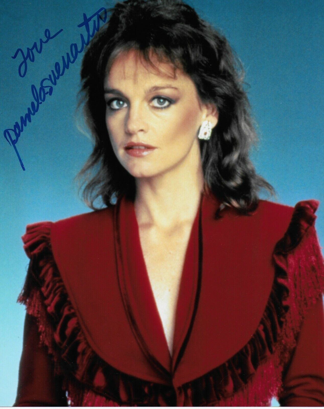 Pamela Sue Martin Dynasty Original Autographed 8X10 Photo Poster painting #12