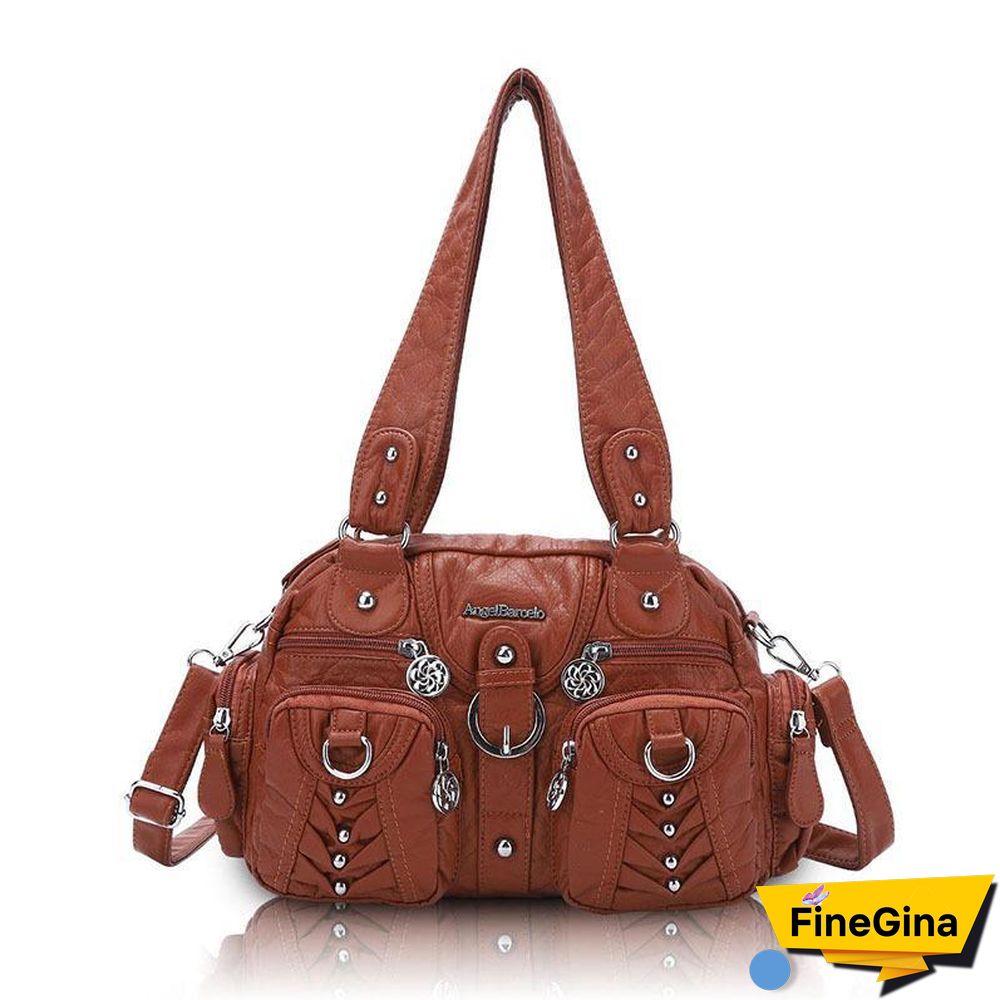 Retro Pure Color Tote Bag