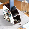 DIY Diamond Painting Kit dreieckige Organizer Box Sch&auml;del Holz Aufbewahrungsbox