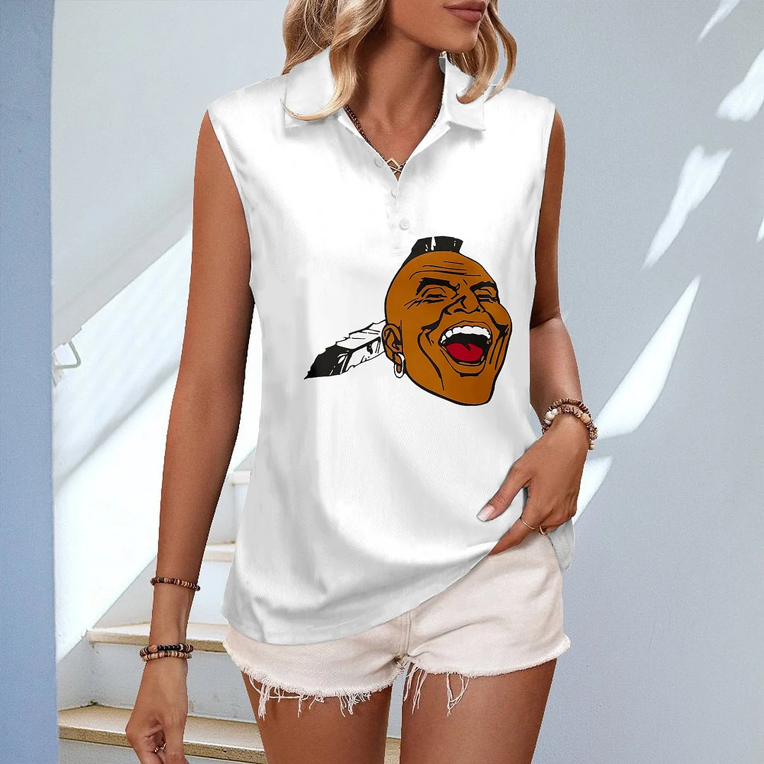 Style & Comfort for Mature Women Women's V-neck Sleeveless Casual Polo Vest