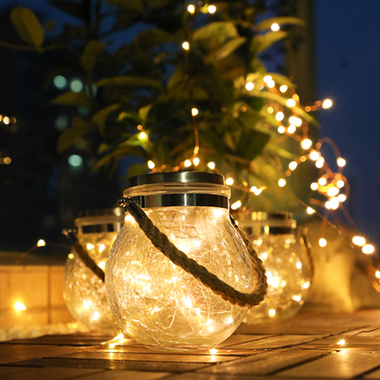 

2 Pack LED Mason Lantern-Night Light, White light (note two one packaging), 501 Original
