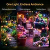 Solar Powered Firework Garden Lights Waterproof Decorative Starburst Fairy Light Easy To Install for Outside Patio Backyard Yard Walkway Decor