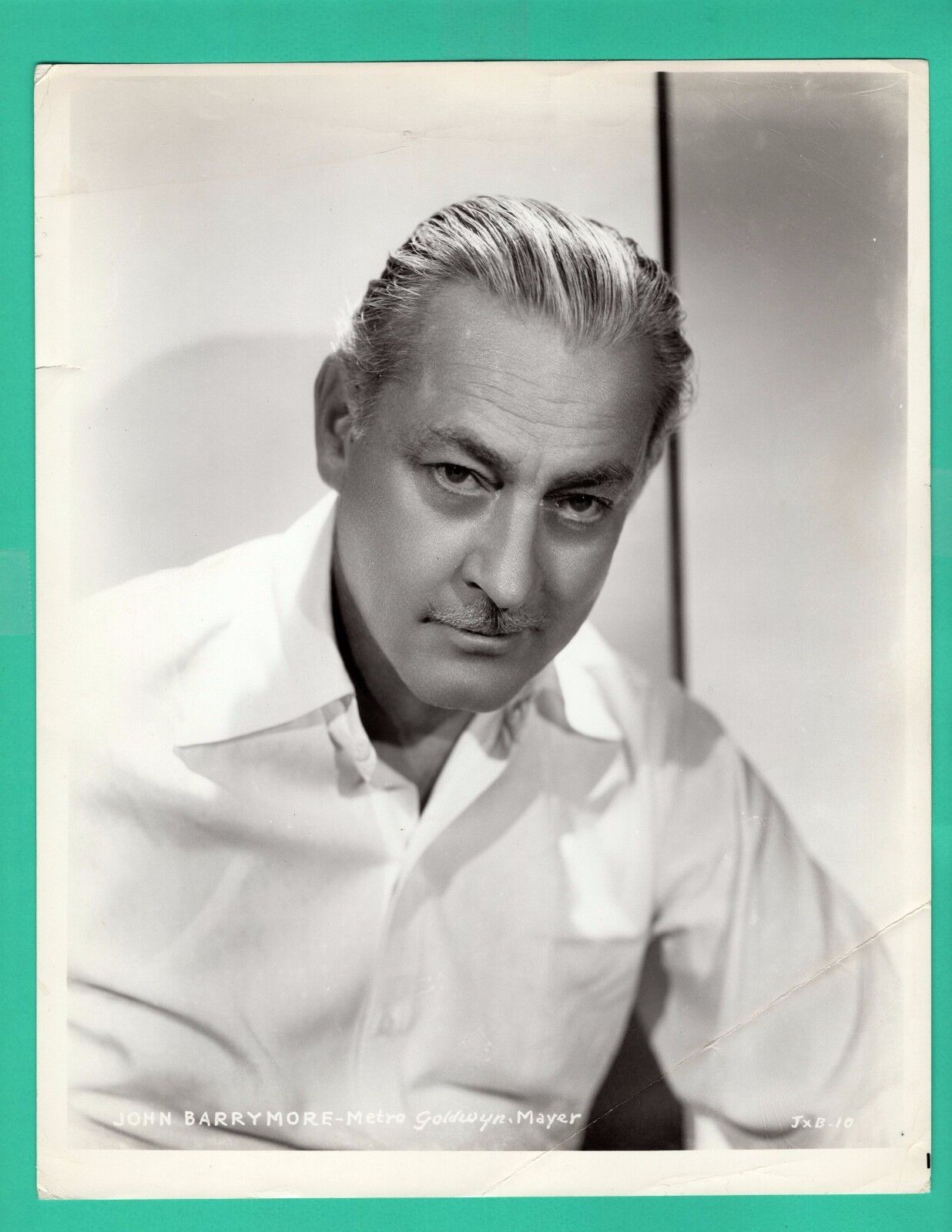 JOHN BARRYMORE Movie Star Actor 1940's Promo Vintage Photo Poster painting 8x10