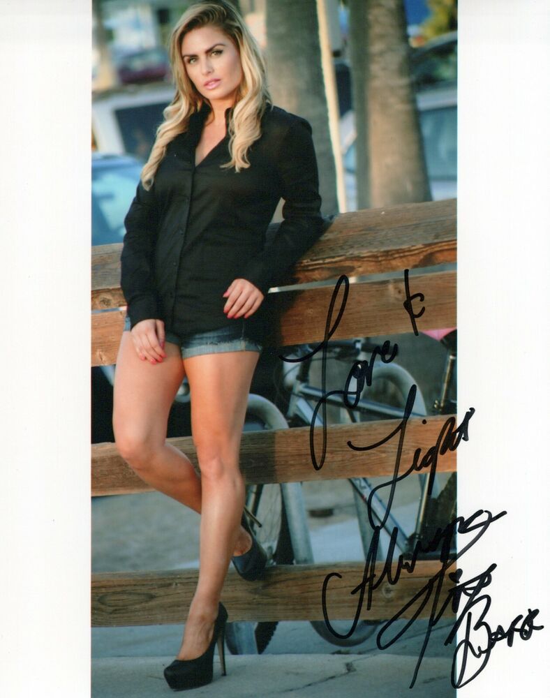 Tia Barr glamour shot autographed Photo Poster painting signed 8x10 #1