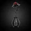 Gothic Floral Flower Model Set Eye-Catching Table Centerpiece Horror Skeleton Bouquet Building Set for Adults Kids Holiday Birthday Gift (Dahlia)