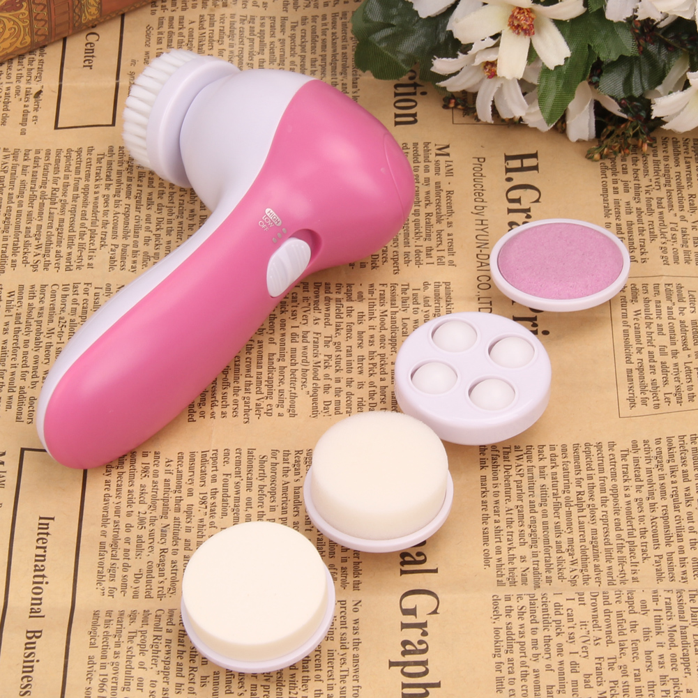

Deep Clean 5 In 1 Electric Facial Cleaner Face Skin Care Brush Massager, 501 Original