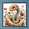 Fleur Serpent-Perceuse Ronde Peinture Diamant-40*40CM
