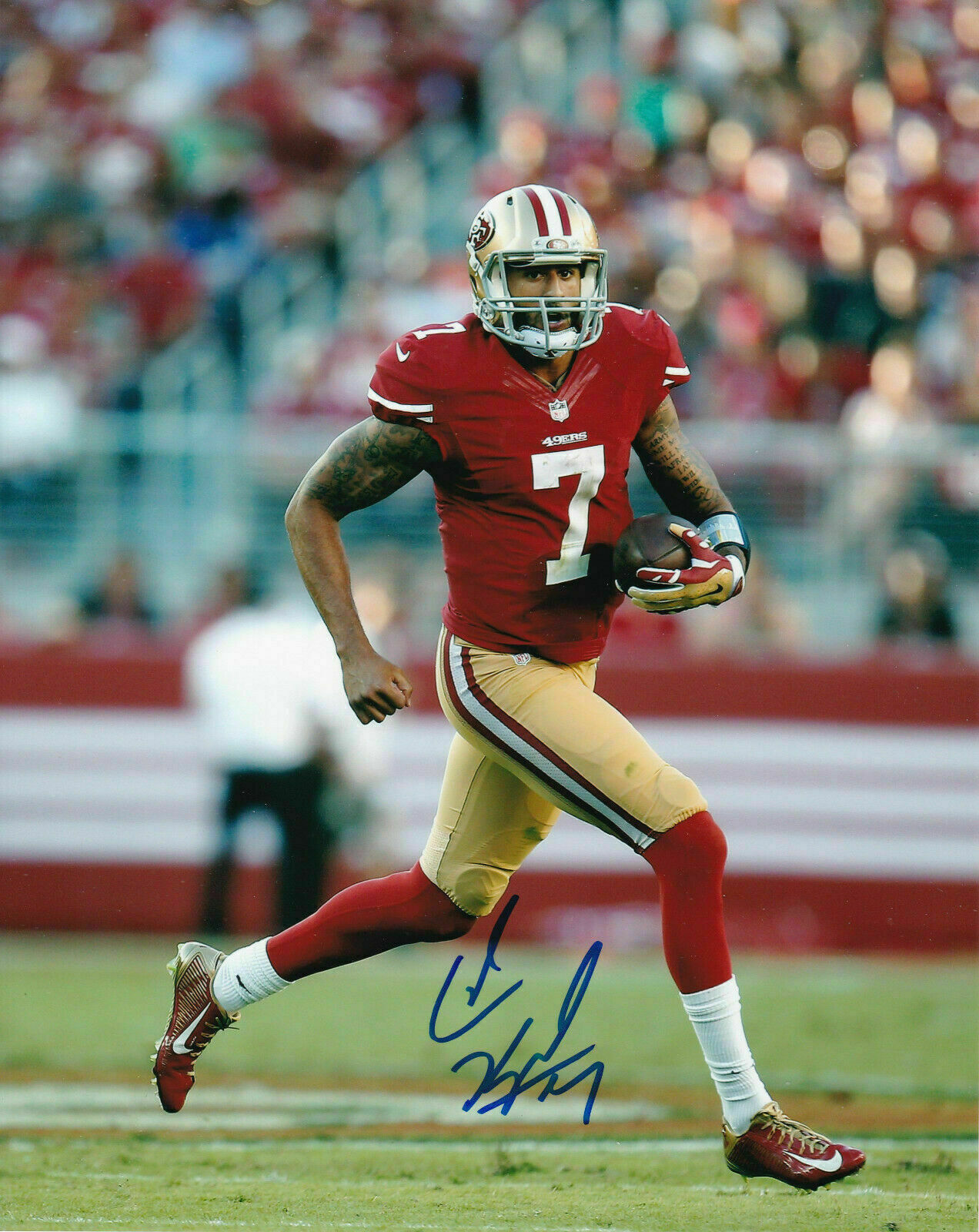 Colin Kaepernick Autographed Signed 8x10 Photo Poster painting BLM (NFL SF 49ers) REPRINT