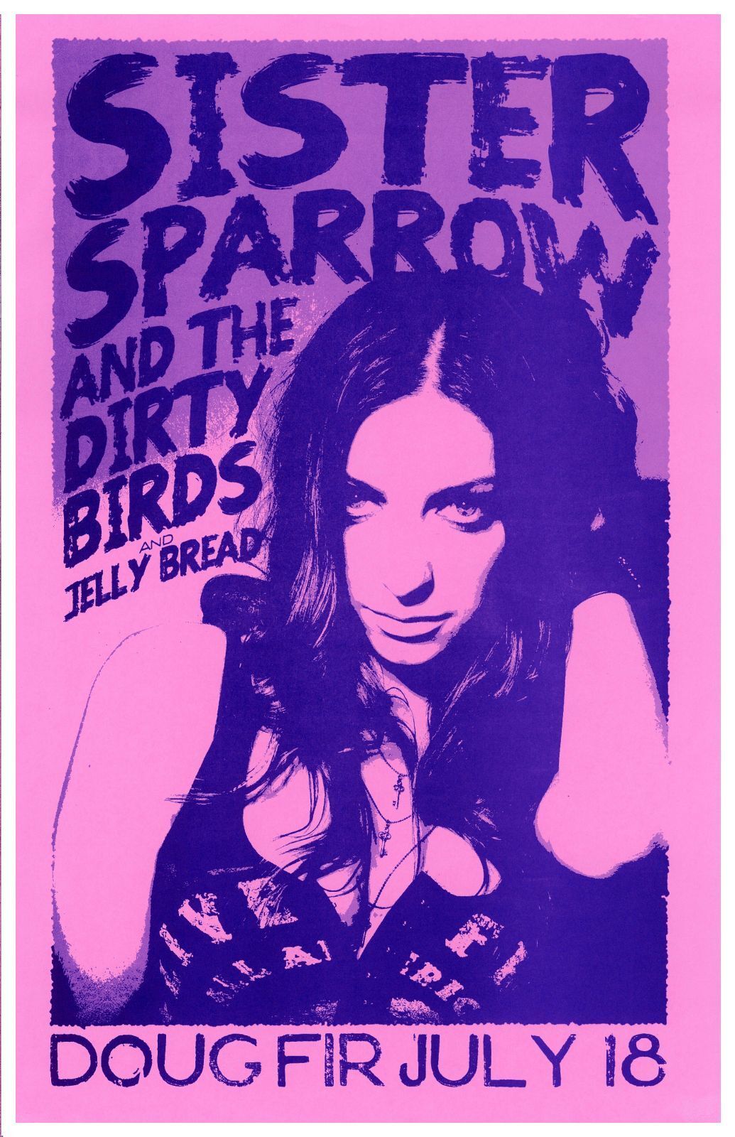 SISTER SPARROW AND THE DIRTY BIRDS 2013 Gig POSTER Portland Oregon Concert