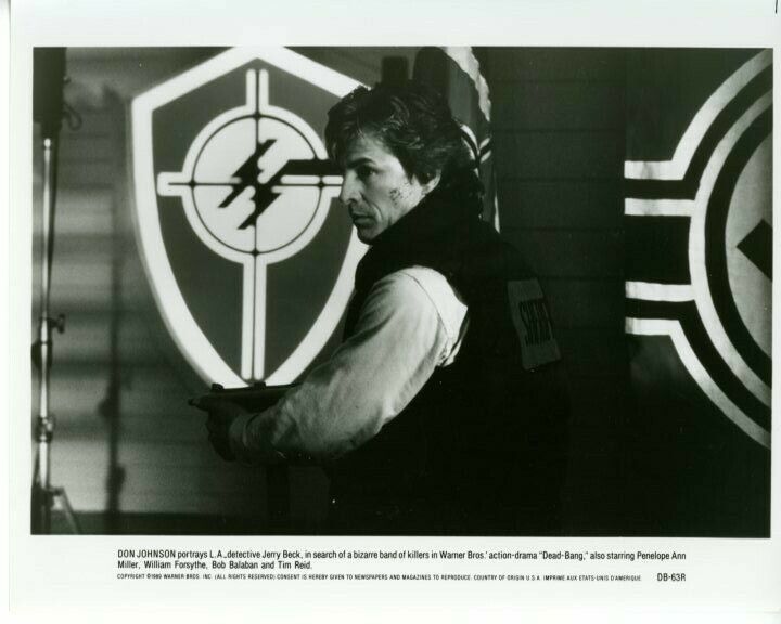 Don Johnson Dead-Bang Original Press 8X10 Photo Poster painting