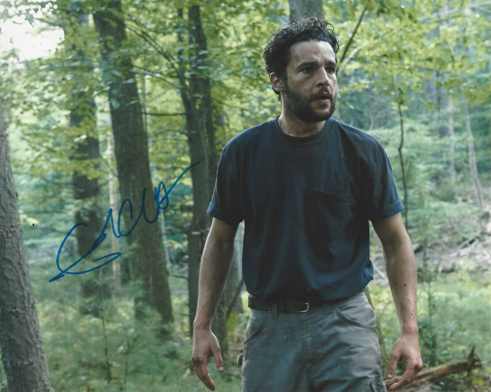 CHRISTOPHER ABBOTT SIGNED 'IT COMES AT NIGHT' 8x10 MOVIE Photo Poster painting w/COA ACTOR