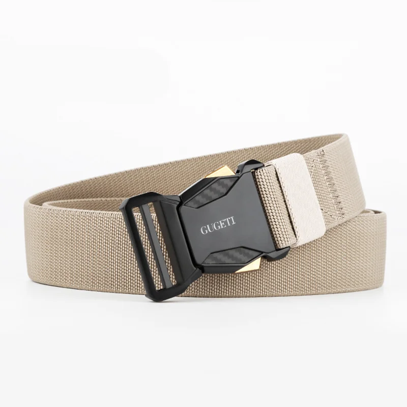 Adjustable Tactical Belt with Quick-Release Buckle - Perfect for Casual and Outdoor Use