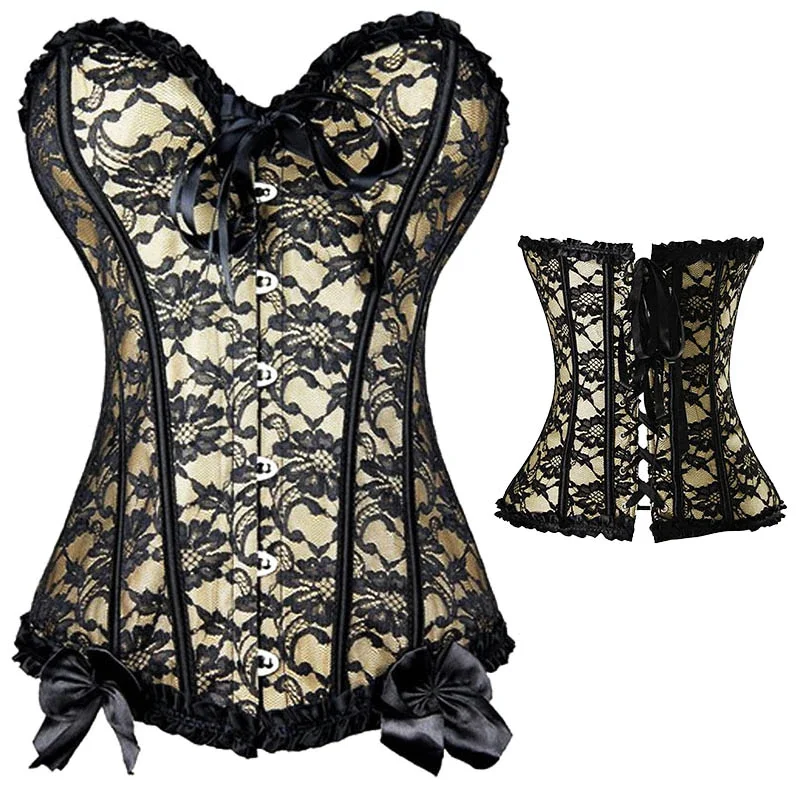 Billionm Sexy Women steampunk clothing gothic Plus Size Corsets Lace Up boned Overbust Bustier Waist Cincher Body shaper corselet S-6XL