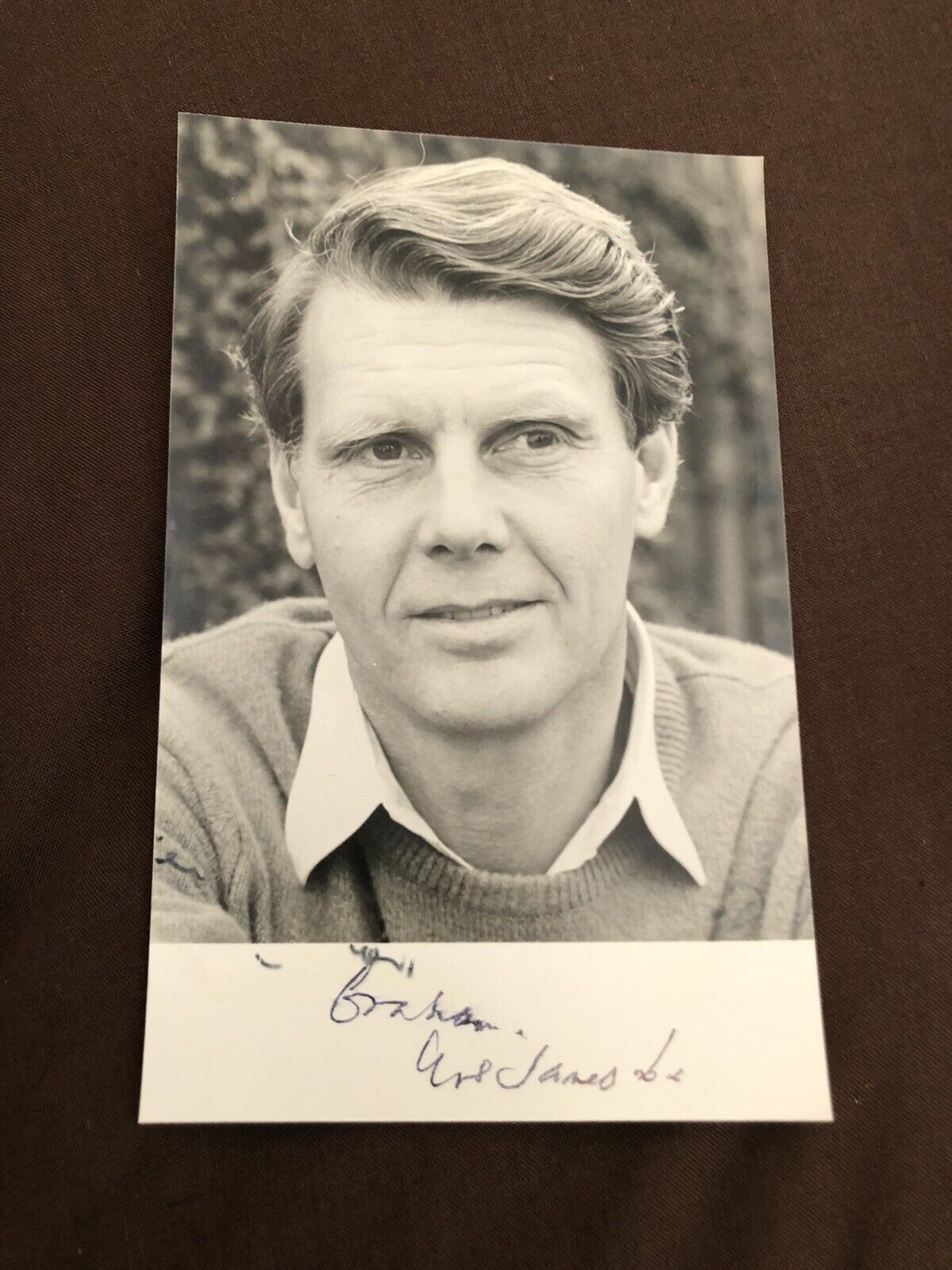 JAMES FOX (ACTOR) VINTAGE SIGNED Photo Poster painting