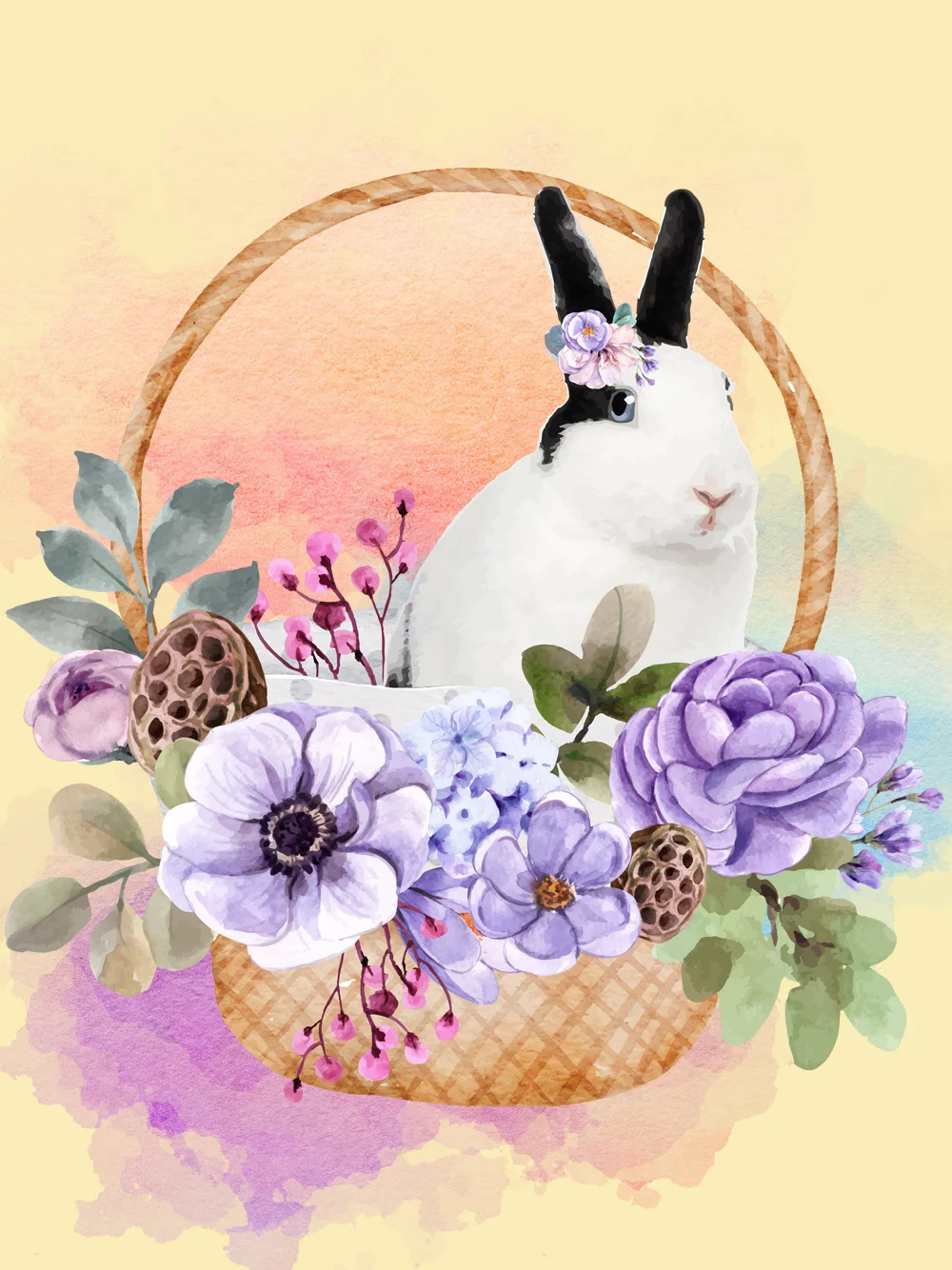 Diamond Painting - Full Round/Square Drill - Rabbit(30*40 - 50*60cm)