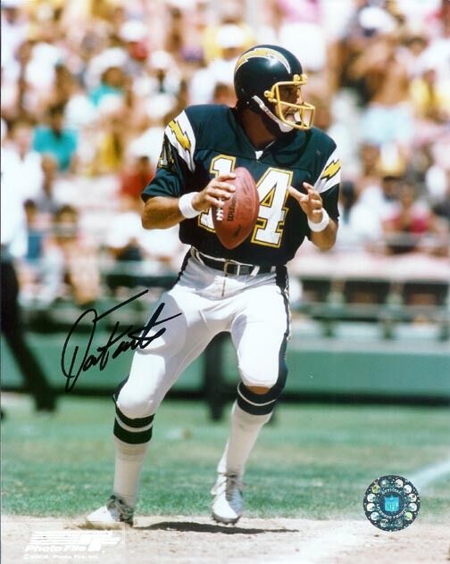 *DAN FOUTS*SIGNED*Photo Poster painting*AUTOGRAPHED*SAN DIEGO*CHARGERS*HOF*NFL*FOOTBALL*COA*8x10