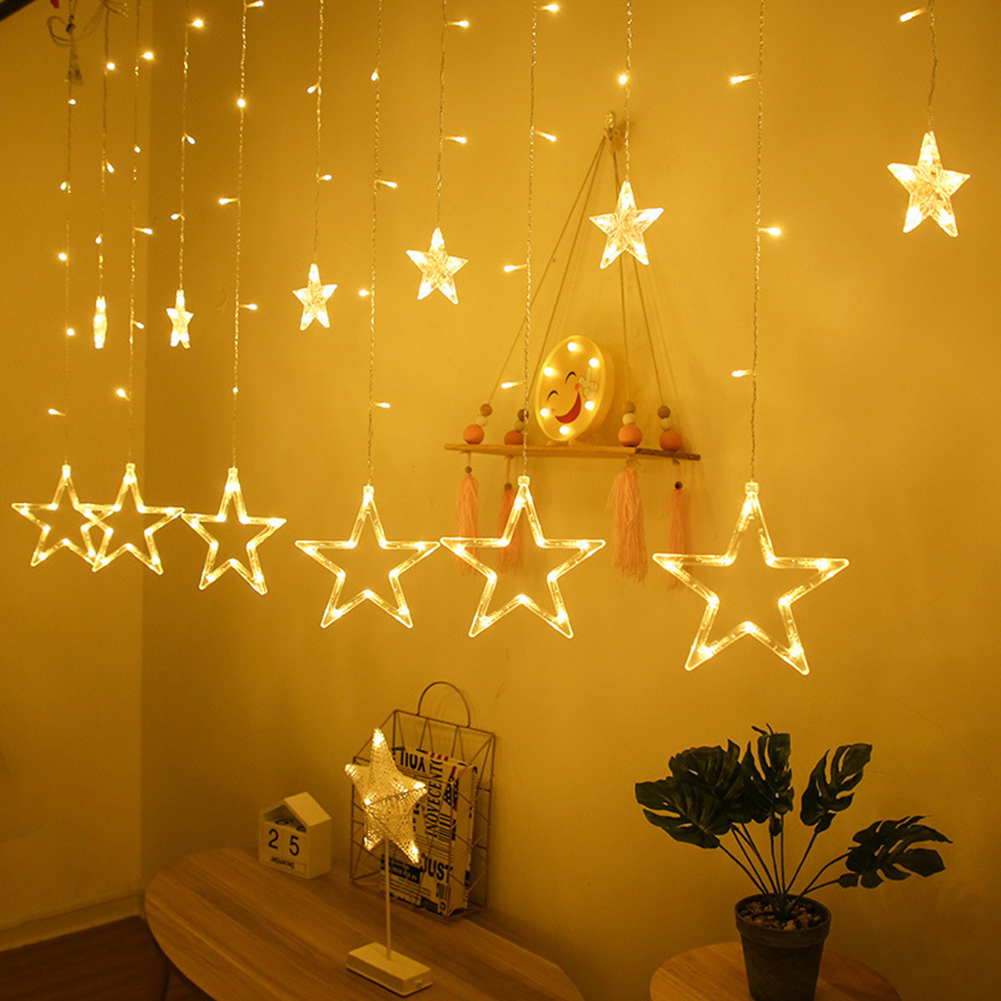 

12 Stars USB LED Starry Curtain Light String Wedding Party Decorative Light, 501 Original