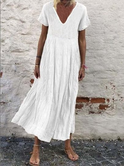 Short-sleeved Casual Loose Skirt