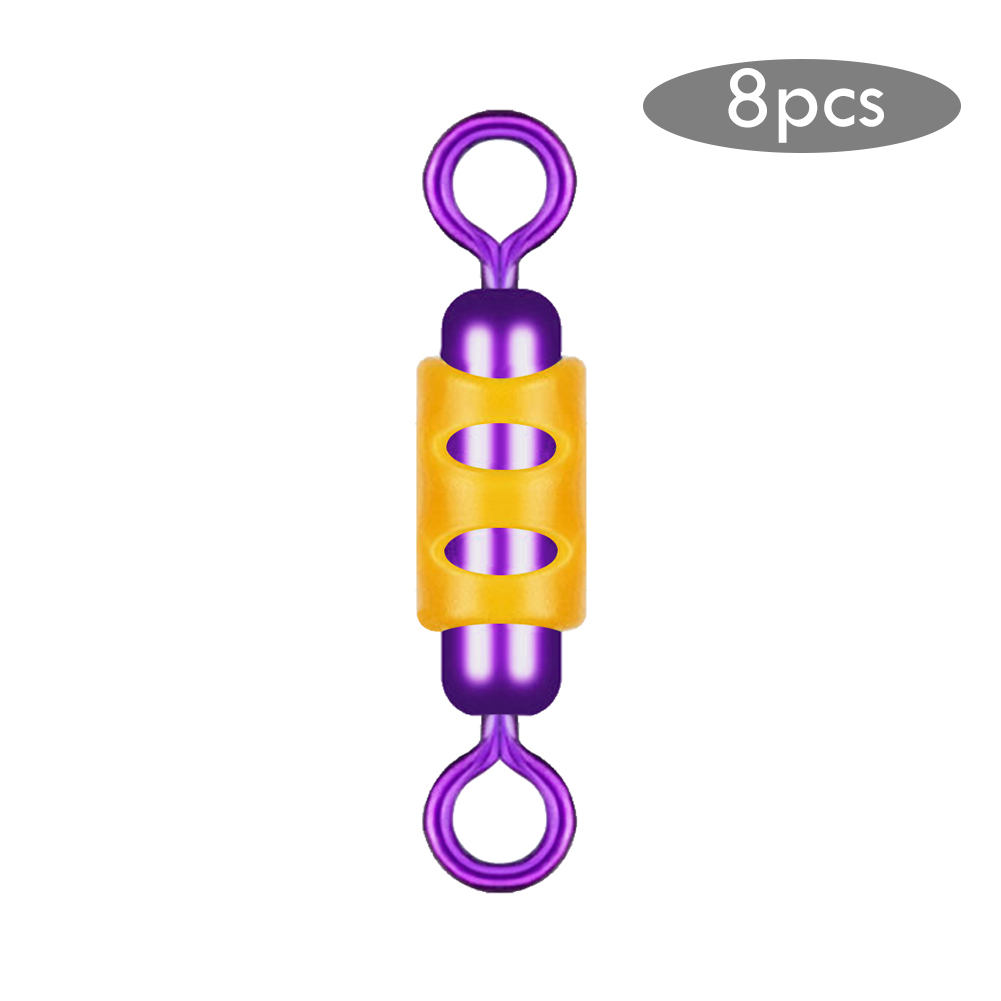 

8pcs Fishing Line Clip Silicone Anti Wrap Sub Line Connector Thread Clamp, 3 #, 501 Original
