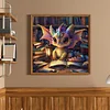 Dragon Reading A Book-11CT Stamped Cross Stitch 40*40cm/15.75*15.75in