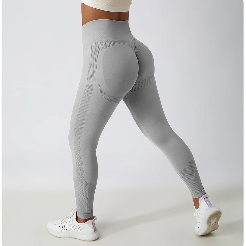 Lolaloka Solid Ribbed Flared Seamless Legging