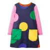 Autumn Kid Baby Printed Round Neck Casual Dresses