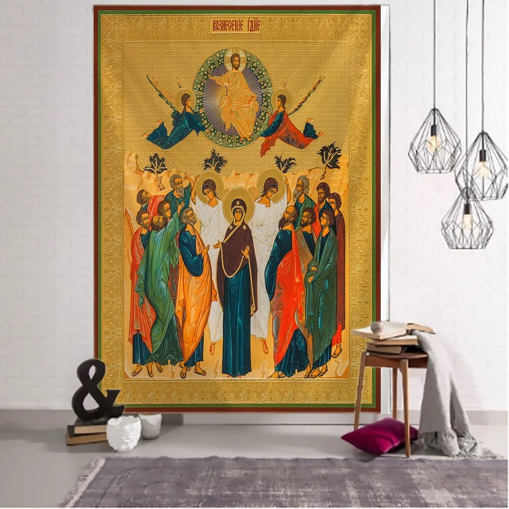 Jesus And His Disciples Tapestry Boho Wall Decor Hippie Wall Hanging Wandkleed Mandala Psychedelic Tapestry Wal
