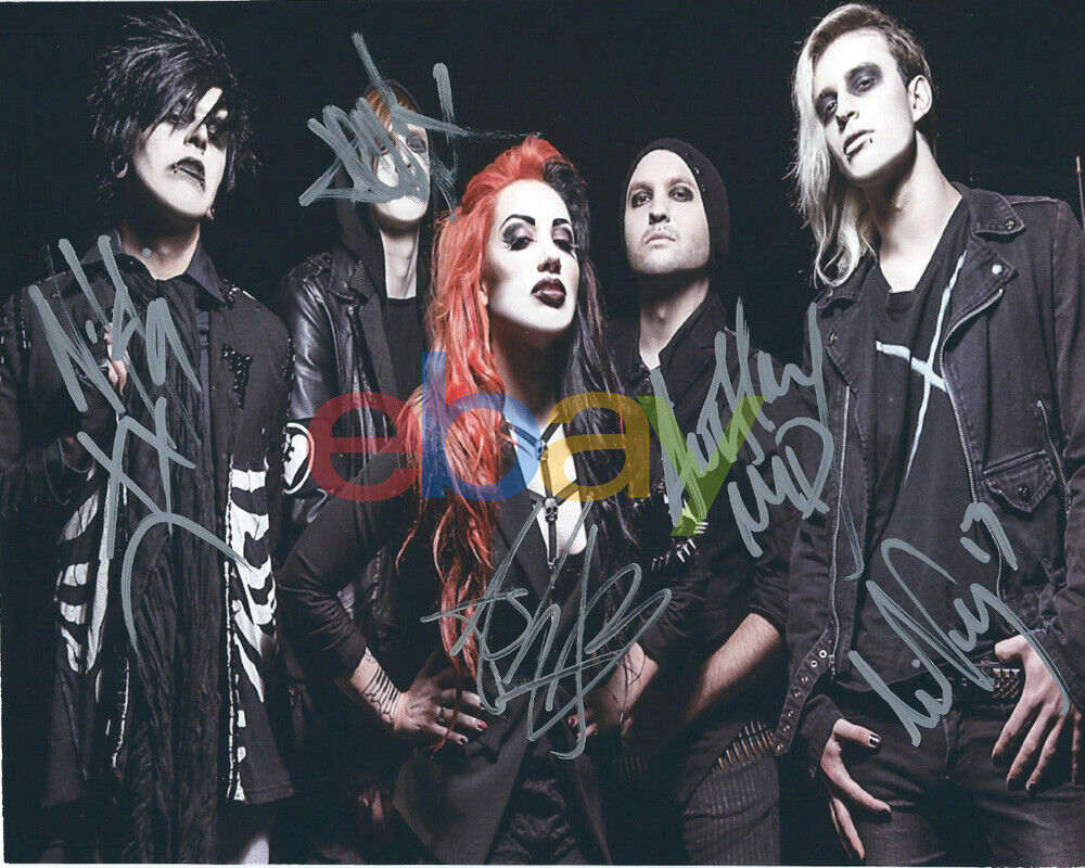 New Years Day Band Signed 8x10 Autographed Photo Poster painting reprint