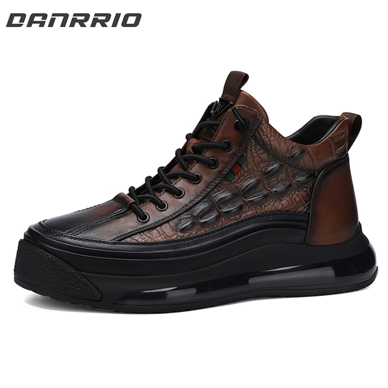 DANRRIO Crocodile Print Embossed Leather Casual Shoes  DANRRIO.COM DANRRIO